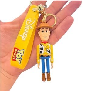 Disney Pixar Woody Toy Story 3D Keychain Wristlet Bag Charm